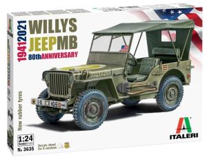 ITA3635 - JEEP WILLYS MB 80° anniversario 1941-2021 da montare e verniciare