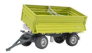 BRU2203 - Rimorchio ribaltabile verde chiaro Scala:1/16