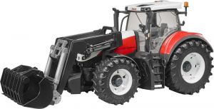 BRU3181 - STEYR 6300 TERRUS CVT con forche e benna Scala: 1/16