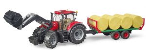 BRU3198 - CASE IH Optum CVX e rimorchio per balle