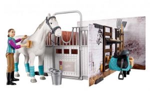 BRU62506 - Box stabile con cavallo; cavaliere e accessori
