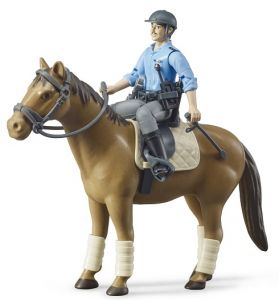 BRU62507 - Poliziotto con cavallo