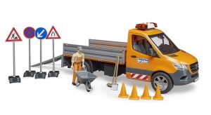 BRU2677 - Camion comunale Mercedes Benz Sprinter con autista e accessori