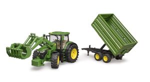 BRU3155 - JOHN DEERE 7R350 con caricatore frontale e rimorchio