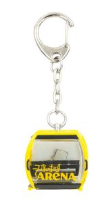 JC80816 - Portachiavi giallo OMEGA V per funivia - ZILLETRAL