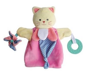 DC3005CHAT - Marionetta gatto rosa 30 cm