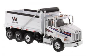 DCM71034 - WESTERN STAR 4700SB Ribaltabile 4 assi bianco