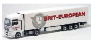 HER280384 - MAN TGA con rimorchio centinato BRIT EUROPEAN