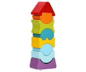 ASM12718 - CUBIKA - 8 pezzi di legno giocattolo Chamboul'tour