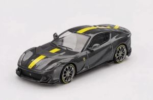 BBRFER64009 - FERRARI 812 Competizione 2024 Grigio con striscia gialla