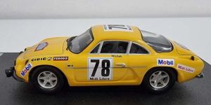 TRORRFR25 - RENAULT-ALPINE A110 #78 10° Critérium des Cévennes 1969 B.WOLLEK / M.GRANDRIVE