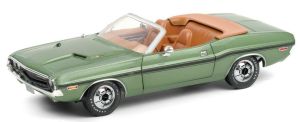 GREEN13586 - DODGE Challenger R/T cabriolet aperta 1970 verde metallizzato