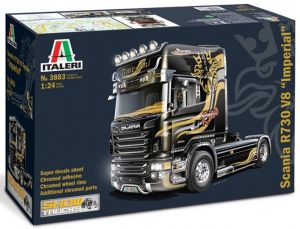 ITA3883 - SCANIA R730 V8 Topline Imperial 4x2 Show Trucks modello da assemblare e verniciare