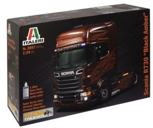 ITA3897 - SCANIA R730 V8 4x2 Show Trucks modello Black Amber da montare e verniciare