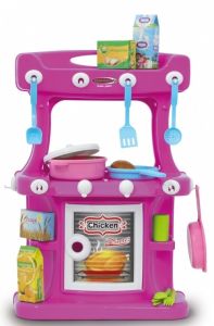 JAM460426 - Cucina rosa Little Cook - 43 pezzi