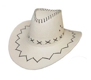LP00006 - Cappello da cowboy bianco