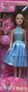LPB42366B - Bambola Miss Théa con vestito blu - 29 cm