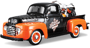 MST32180 - Pickup FORD F-1 con motocicletta HARLEY DAVIDSON del 1948