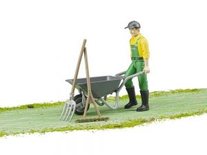 BRU62610 - Figurina contadino con accessori