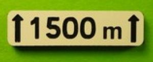 MCD-027 - Segnaletica Oltre 1500 m - In kit