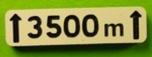 MCD-029 - Segnaletica Oltre 3500 m - In kit