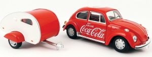 MCITY440032 - VOLKSWAGEN COCA COLA Maggiolino 1967 con mini caravan pubblicitario
