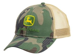 MC13080003BK - Cappellino camionista JOHN DEERE con motivo mimetico
