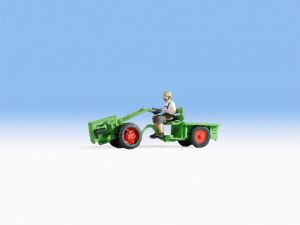 NOC16750 - Motozappa verde con rimorchio e personaggio