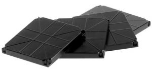 NZG7872 - 4 piastre stabilizzatrici per gru miniaturizzata 20 x 20 x 2;4 mm