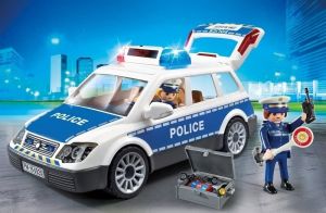 PLAY6920 - Auto della polizia con luce lampeggiante