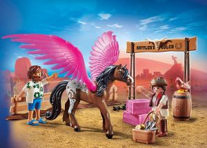 PLAY70074 - Playmobil Il film Marla e Del con il cavallo alato