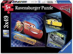 RAV08026 - 3 puzzle 49 pezzi - AUTO 3