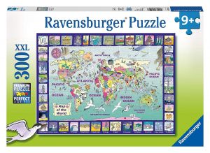 RAV131907 - Puzzle - 300 pezzi - Il mondo