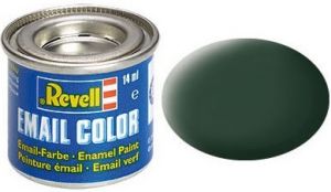 REV32168 - Vernice smaltata verde scuro opaca RAF 14ml
