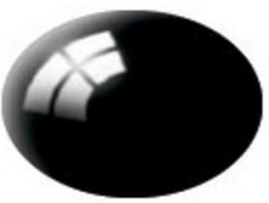 REV36107 - Colore acrilico nero lucido vasetto da 18 ml