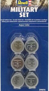 REV39075 - Pittura acrilica Military Set 6 colori vasetto da 5ml