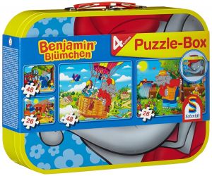 SCM55594 - 2 puzzle da 26 pezzi e 2 puzzle da 48 pezzi - Benjamin l'elefante