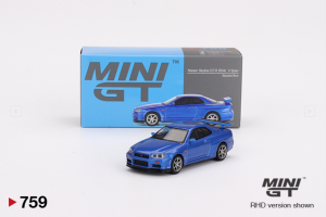 MGT00759-R - NISSAN Skyline GT-R VSPEC Bayside 1999 blu
