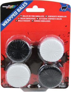 BRI43142A2 - Set di 4 balle di fieno confezionate in bianco e nero