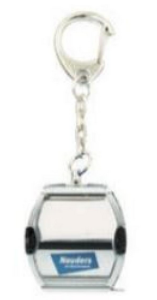 JC80814 - Portachiavi per cabinovia OMEGA V argento - NAUDERS