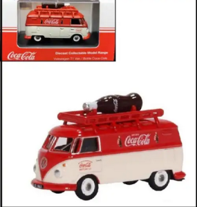 OXF76VWS007CC - VOLKSWAGEN Type1 Van con mini bottiglia di Coca-Cola