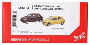 HER012171-002 - RENAULT Clio 16V rosso e giallo - 2 pezzi da assemblare