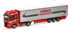 HER320498 - MAN TGX GX 4x2 con rimorchio a 3 assi HEBEIS TRANSPORTE