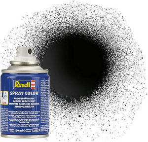 REV34107 - Vernice spray acrilica nera lucida 100ml