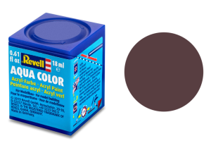 REV36184 - Vernice acrilica marrone in pelle opaca vaso da 18 ml