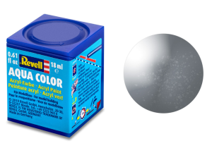 REV36191 - Colore acrilico grigio ferro metallizzato vasetto da 18 ml