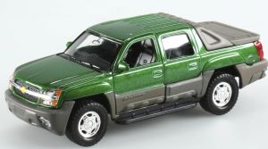 WEL11355 - CHEVROLET Avalanche doppia cabina pick-up verde frizione giocattolo scatola danneggiata