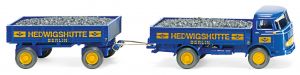 WIK043402 - MERCEDES LP321 pianale con rimorchio 2 assi HEDWIGSHUTTE