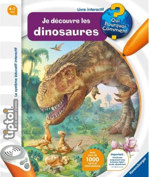 RAV001453 - Libro interattivo TIPTOI - Je découvre les Dinosaures | da 4 anni