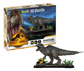 REV00240 - Puzzle 3D 50 pezzi Giganotosaurus Jurassic World